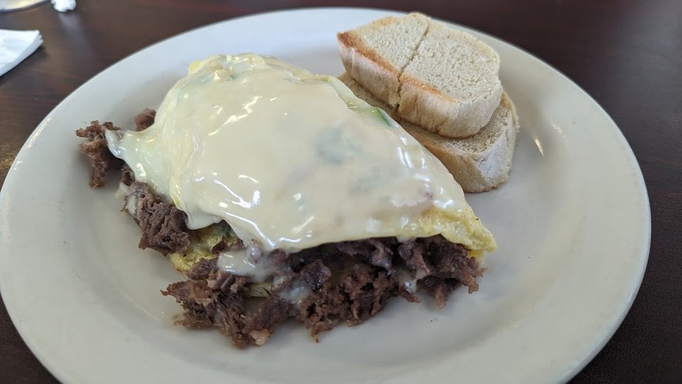 Omelete Was a Special with Toast